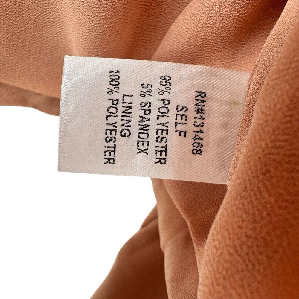 FATE 2pc Satin Cropped Wrap Blazer & Wide Leg Pant‎ Set Brown Medium Large NWT - Picture 10 of 16